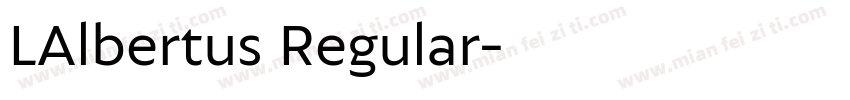 LAlbertus Regular字体转换